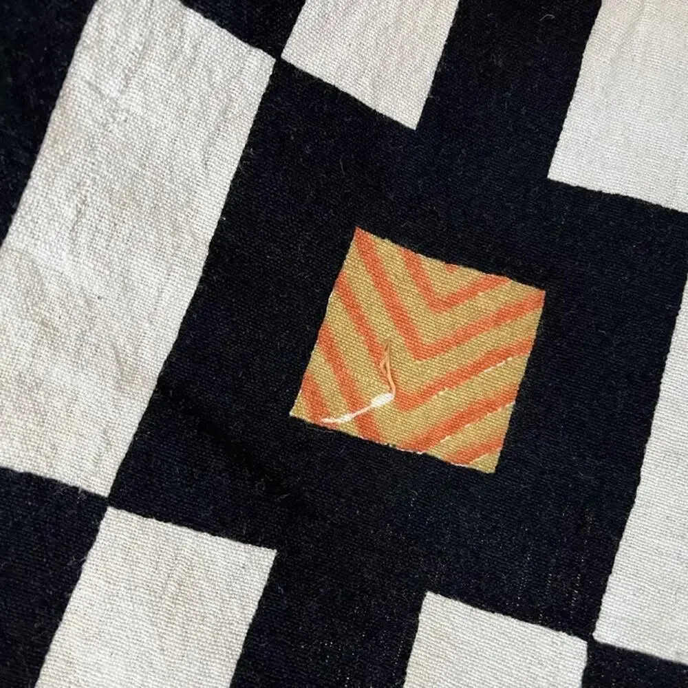 Sam Hilu Block Print Tablecloth Kuba-Inspired 69